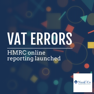 VAT errors- HMRC online reporting launched