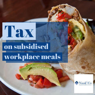 Tax on subsidised workplace meals