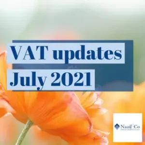 VAT updates- July 2021