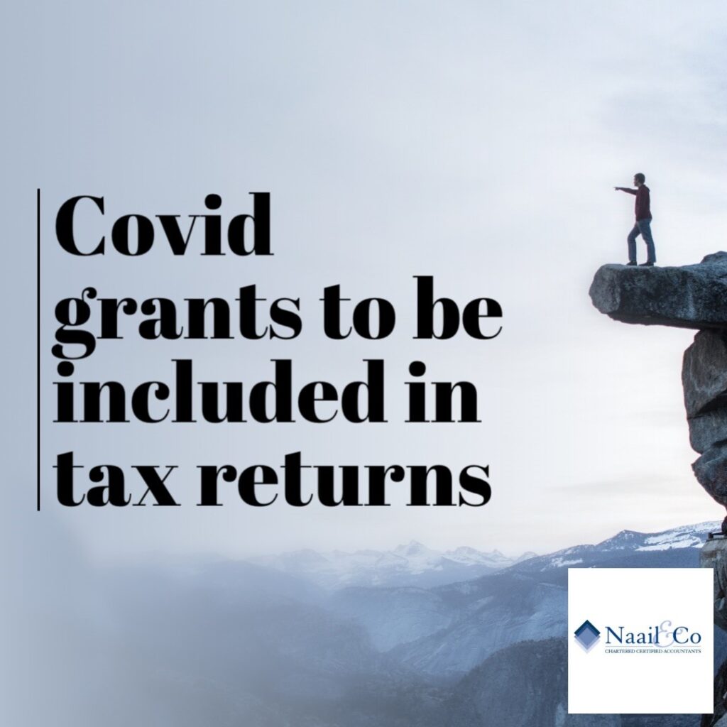 Covid grants to be included in tax returns