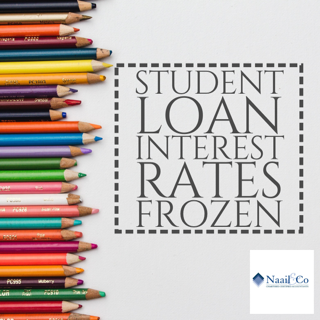 Student loan interest rates frozen