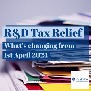 R&D Tax Relief: What's changing from 1st April 2024